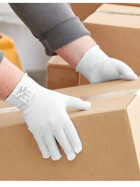 5/$20 NEW 1 Pair Ansell 78-150 ActivArmr Thermal Insulated Seamless White Gloves